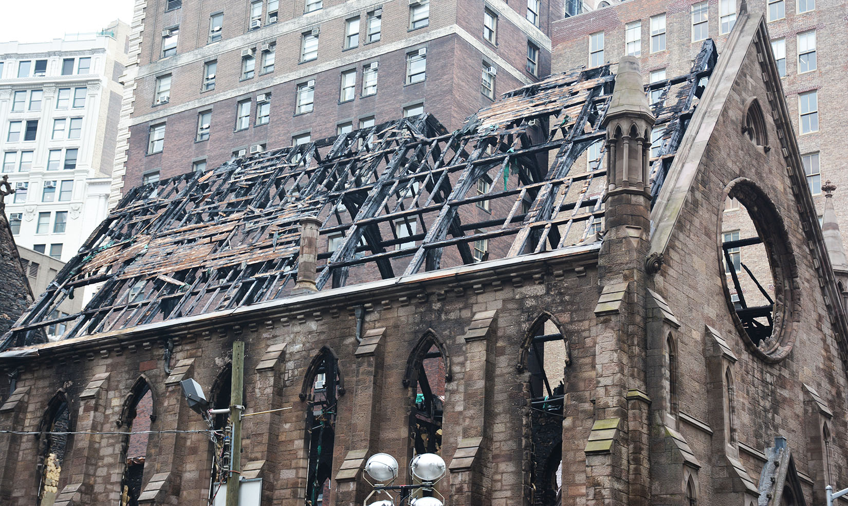Serbian Orthodox Cathedral of St. Sava Destroyed by Fire on Orthodox